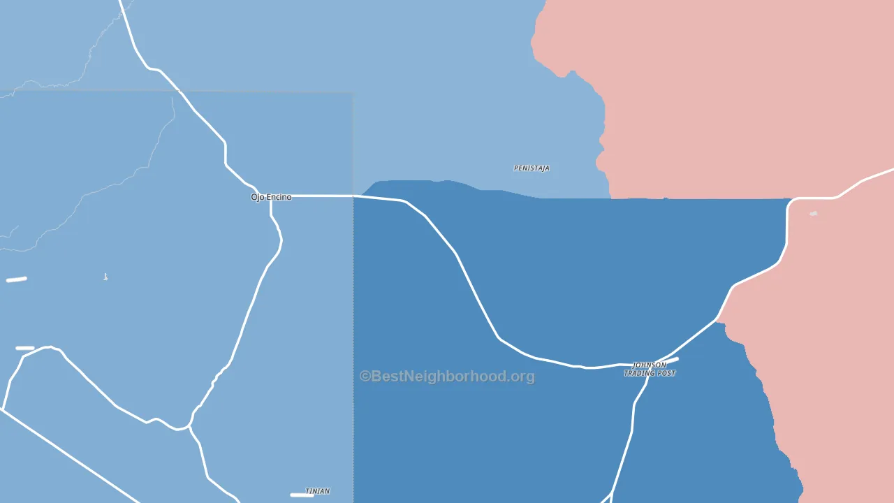 87013, NM block-group political-lean map