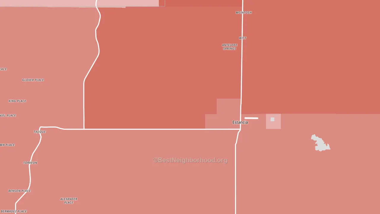 87016, NM block-group political-lean map