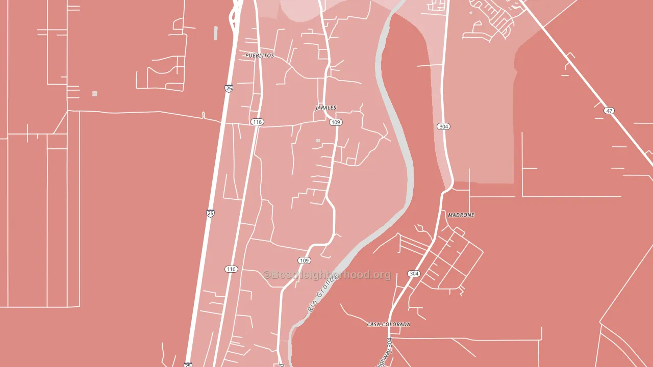 87023, NM block-group political-lean map