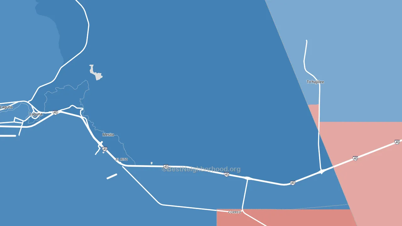 87026, NM block-group political-lean map