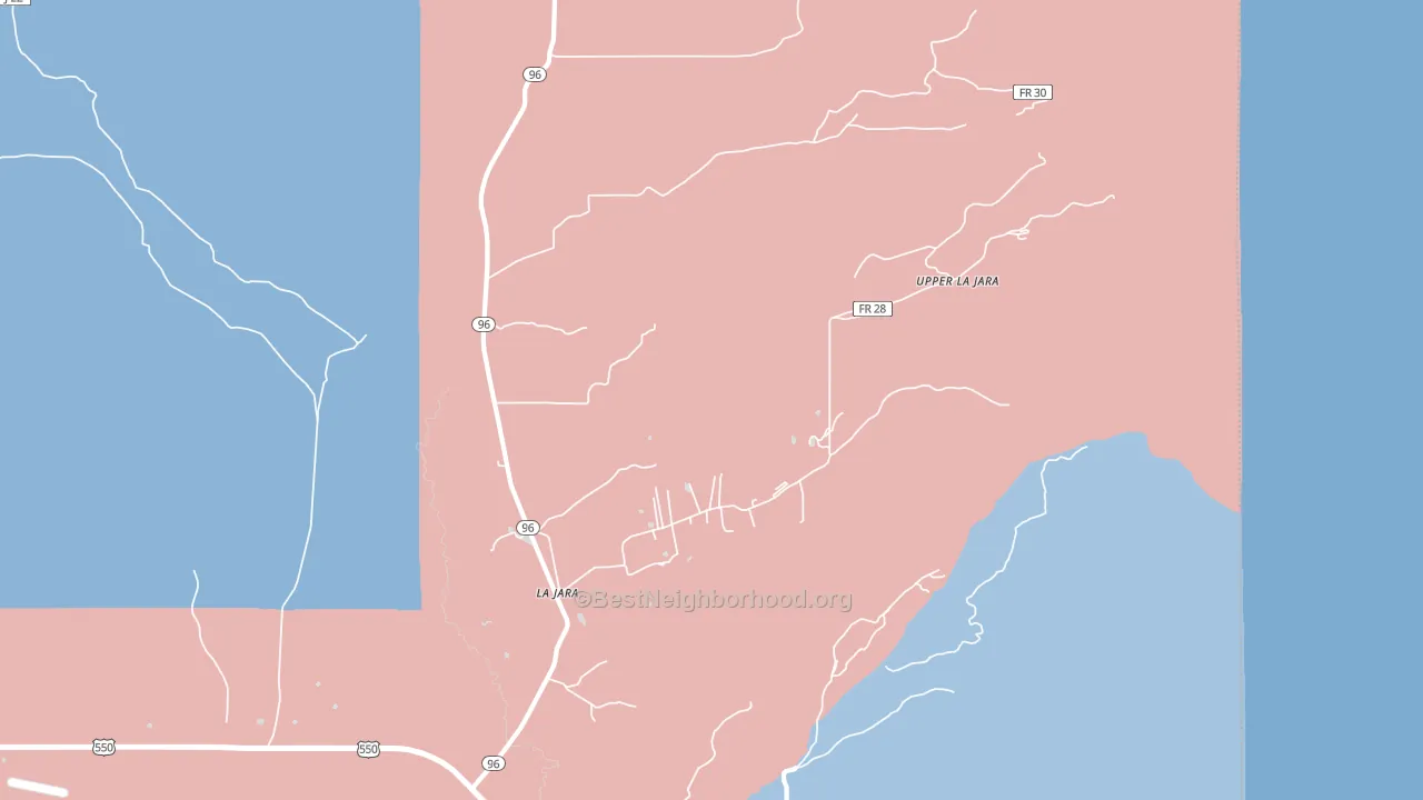 87027, NM block-group political-lean map