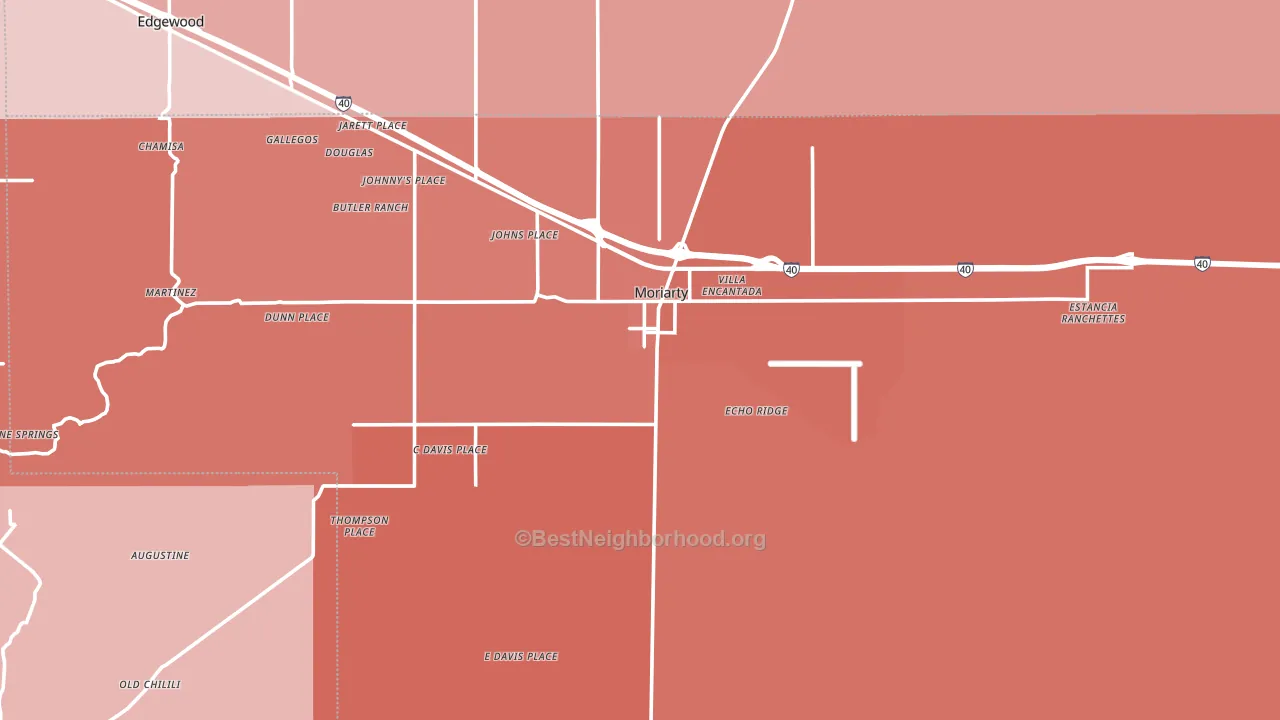 87035, NM block-group political-lean map