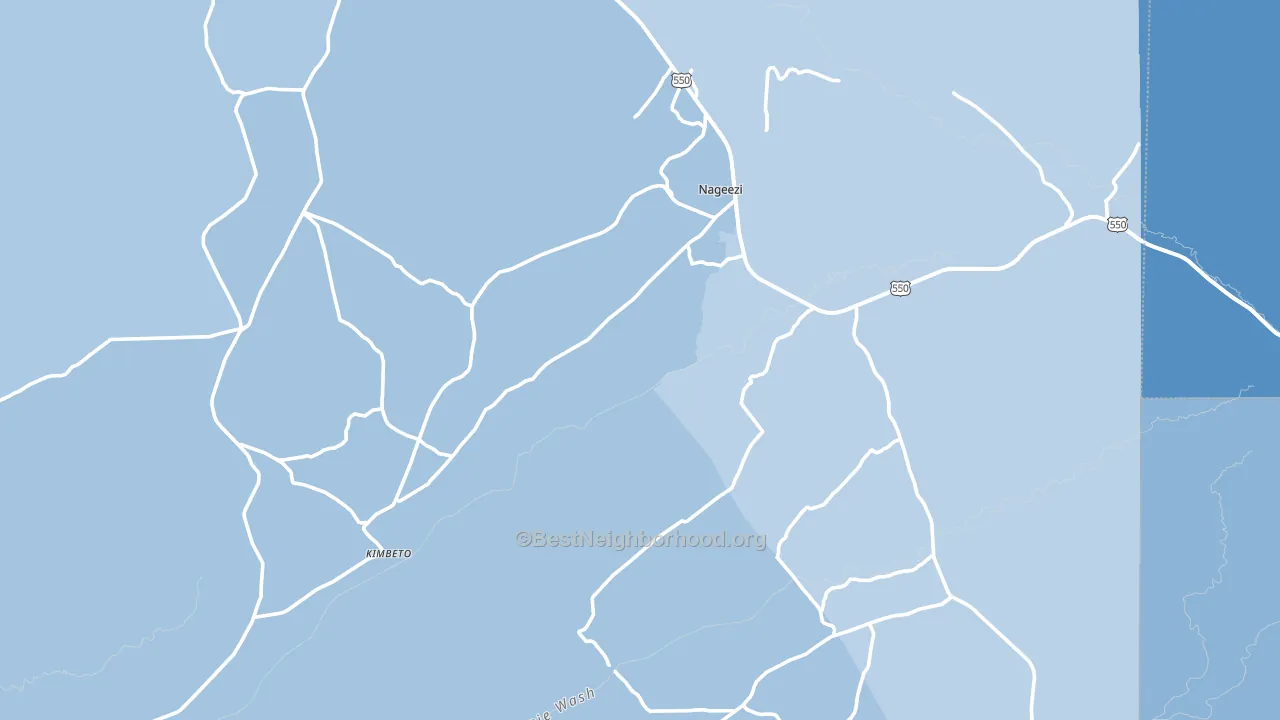 87037, NM block-group political-lean map