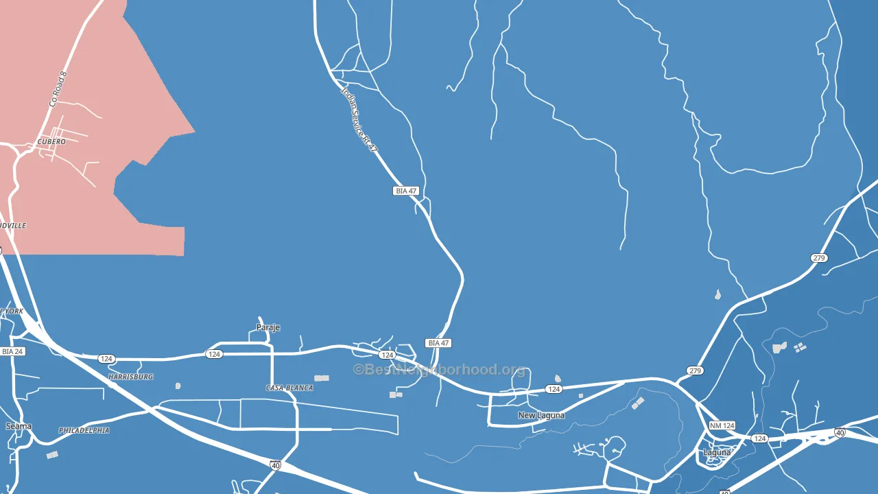 87038, NM block-group political-lean map