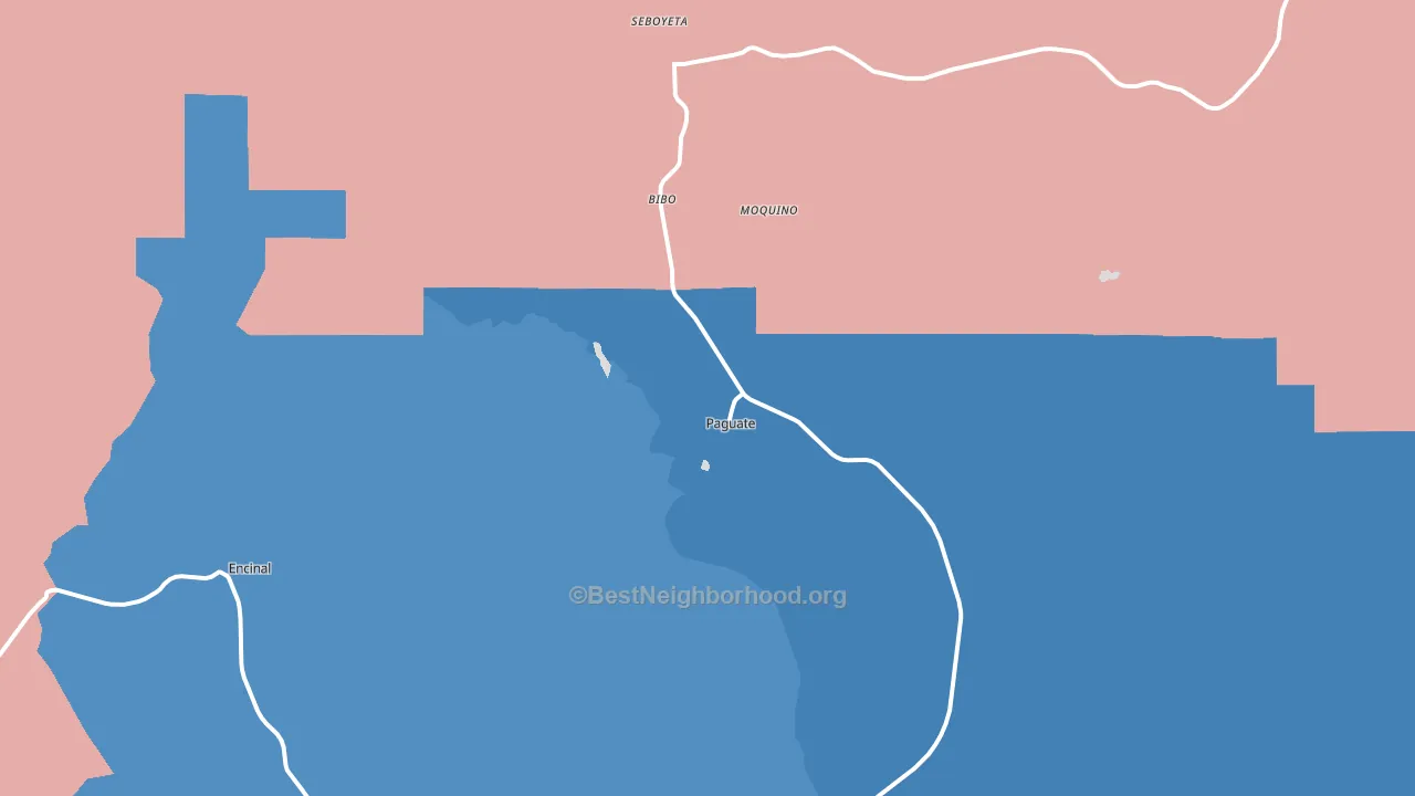 87040, NM block-group political-lean map