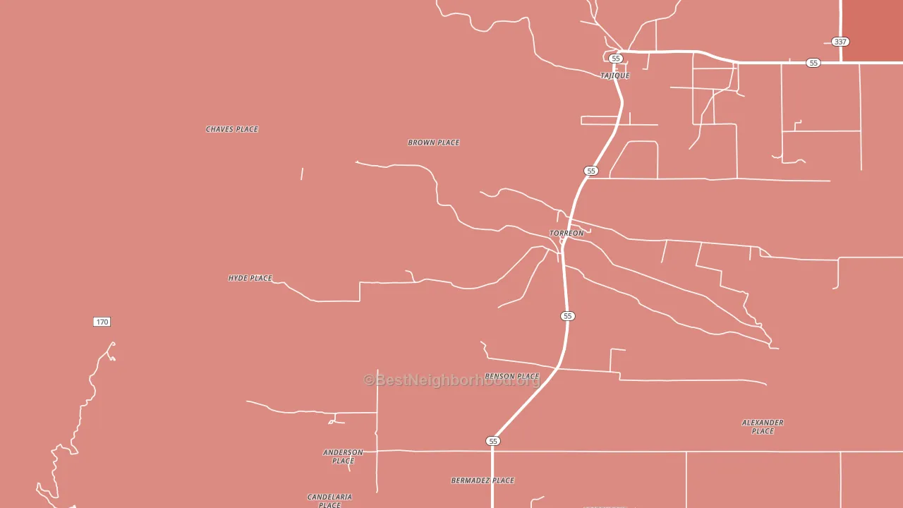 87061, NM block-group political-lean map