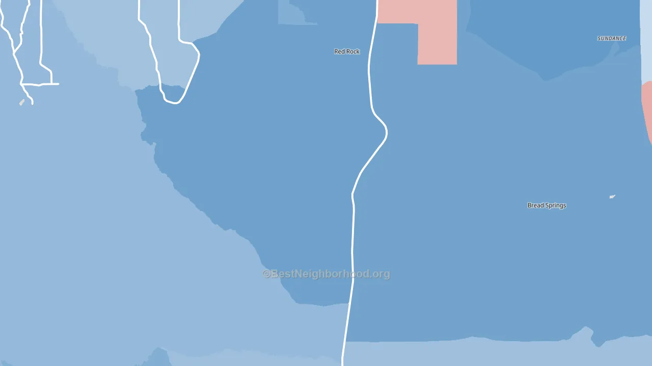 87305, NM block-group political-lean map