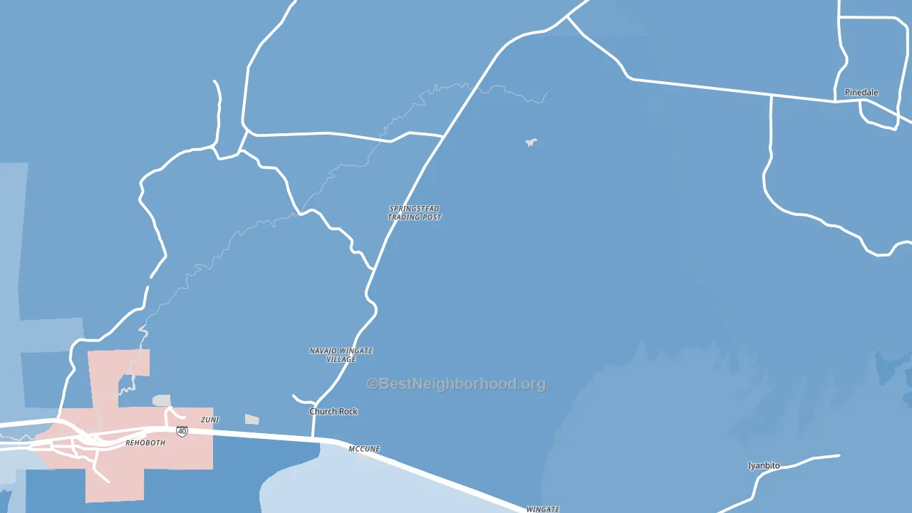 87311, NM block-group political-lean map