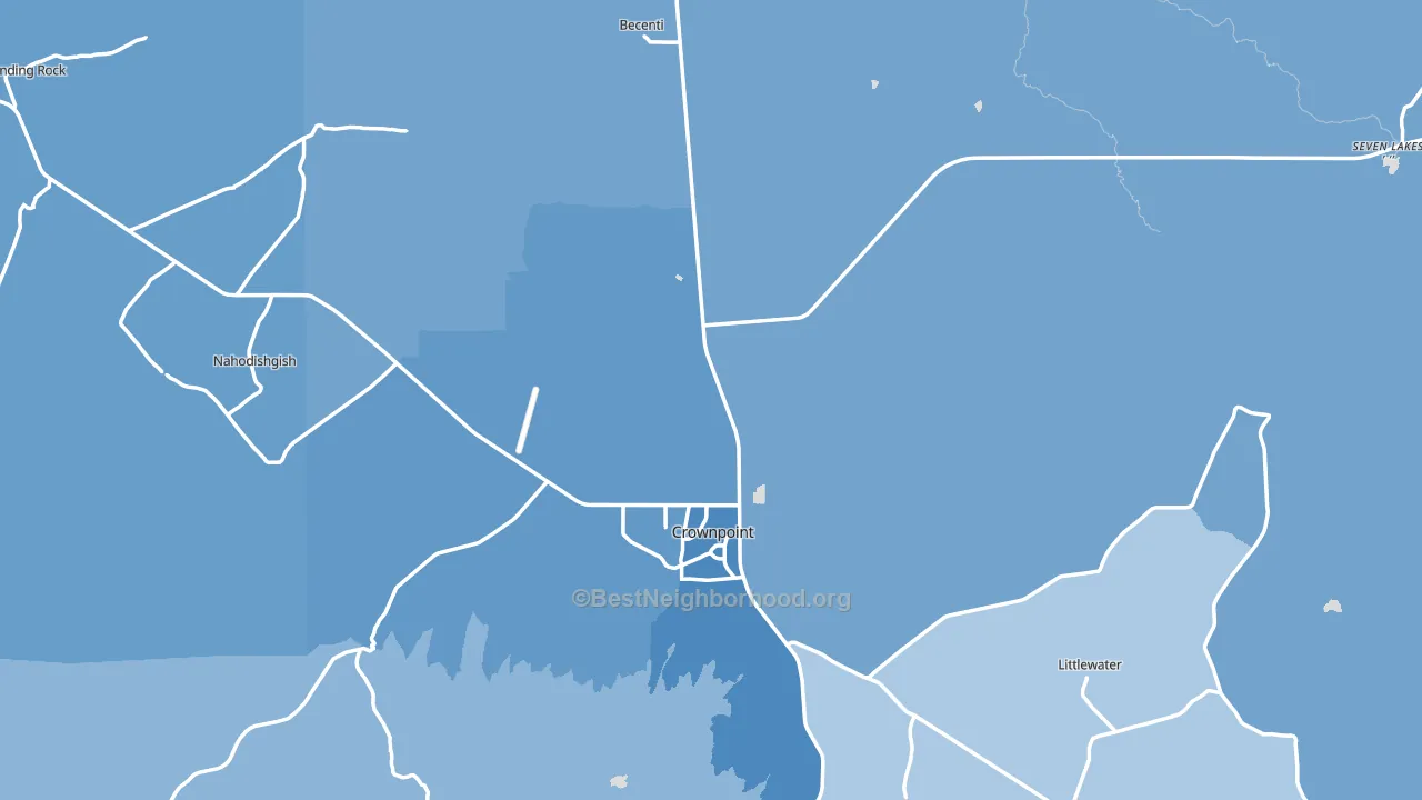 87313, NM block-group political-lean map