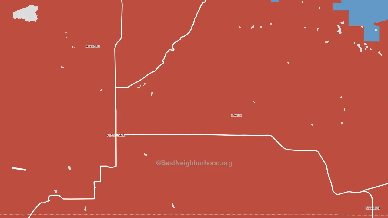 87315, NM block-group political-lean map