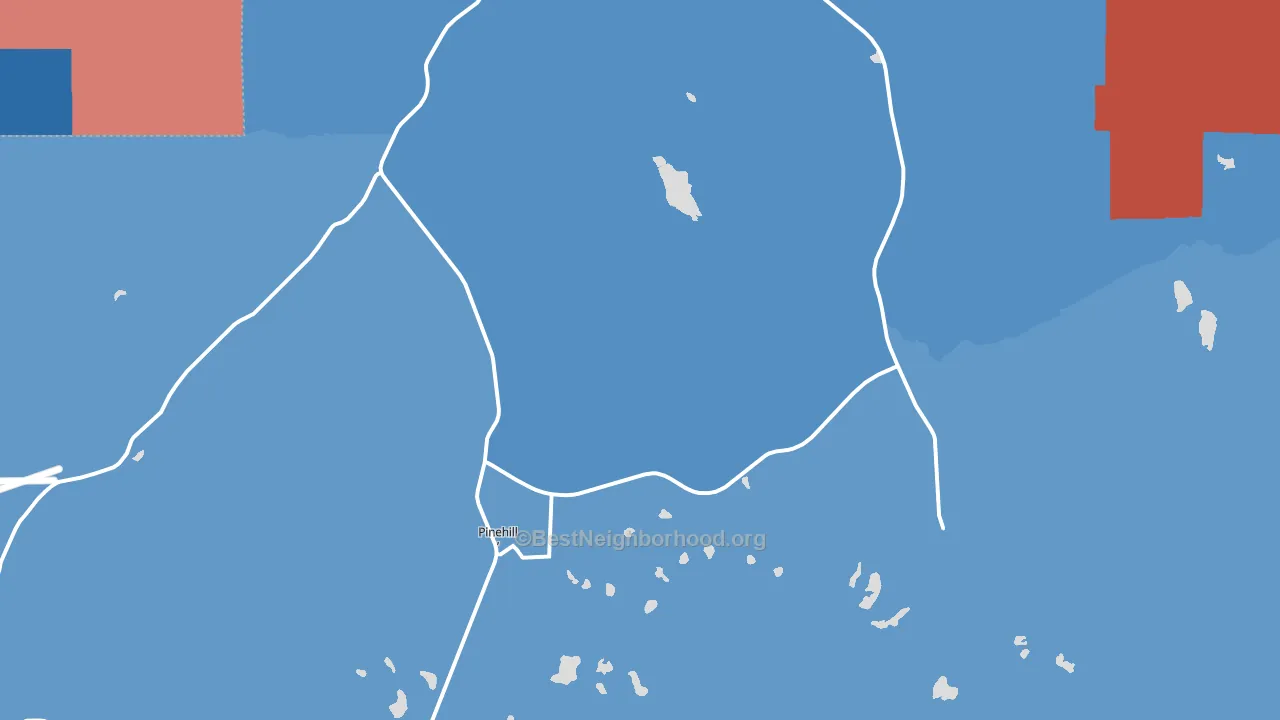 87357, NM block-group political-lean map