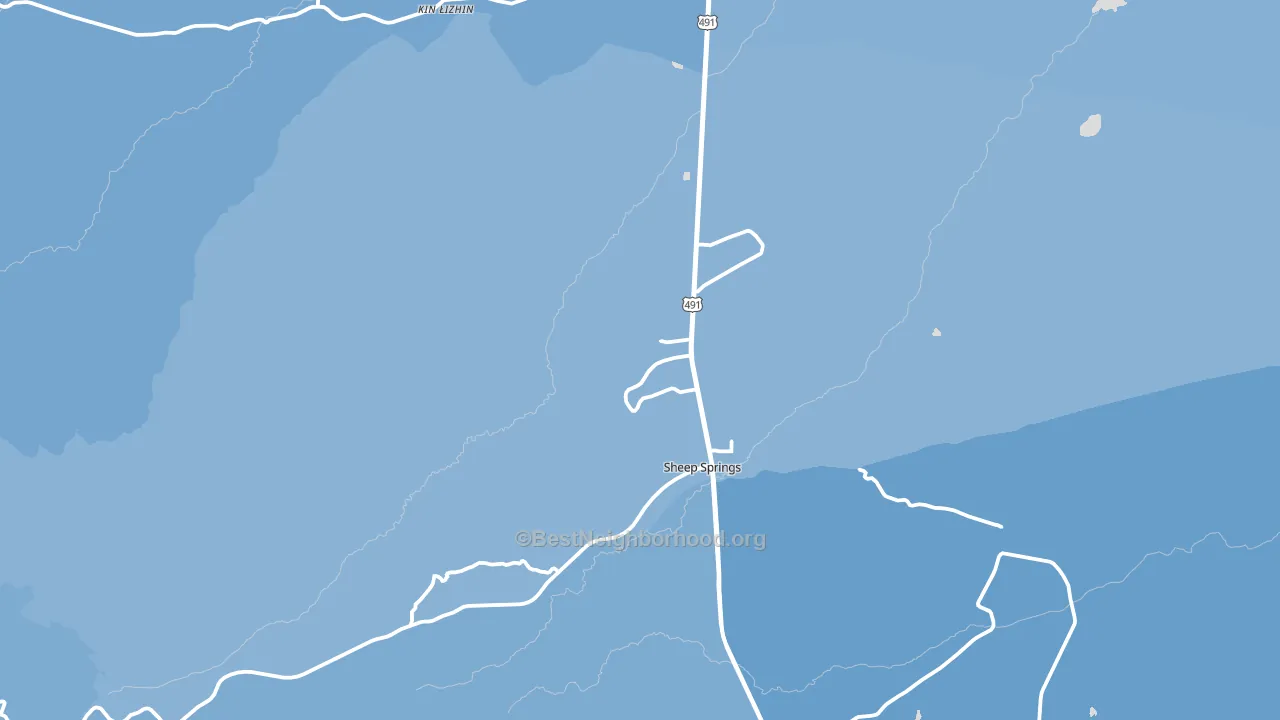 87364, NM block-group political-lean map