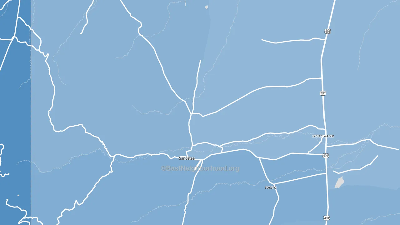 87461, NM block-group political-lean map