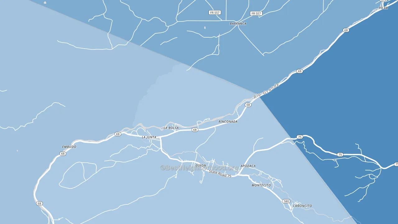 87531, NM block-group political-lean map