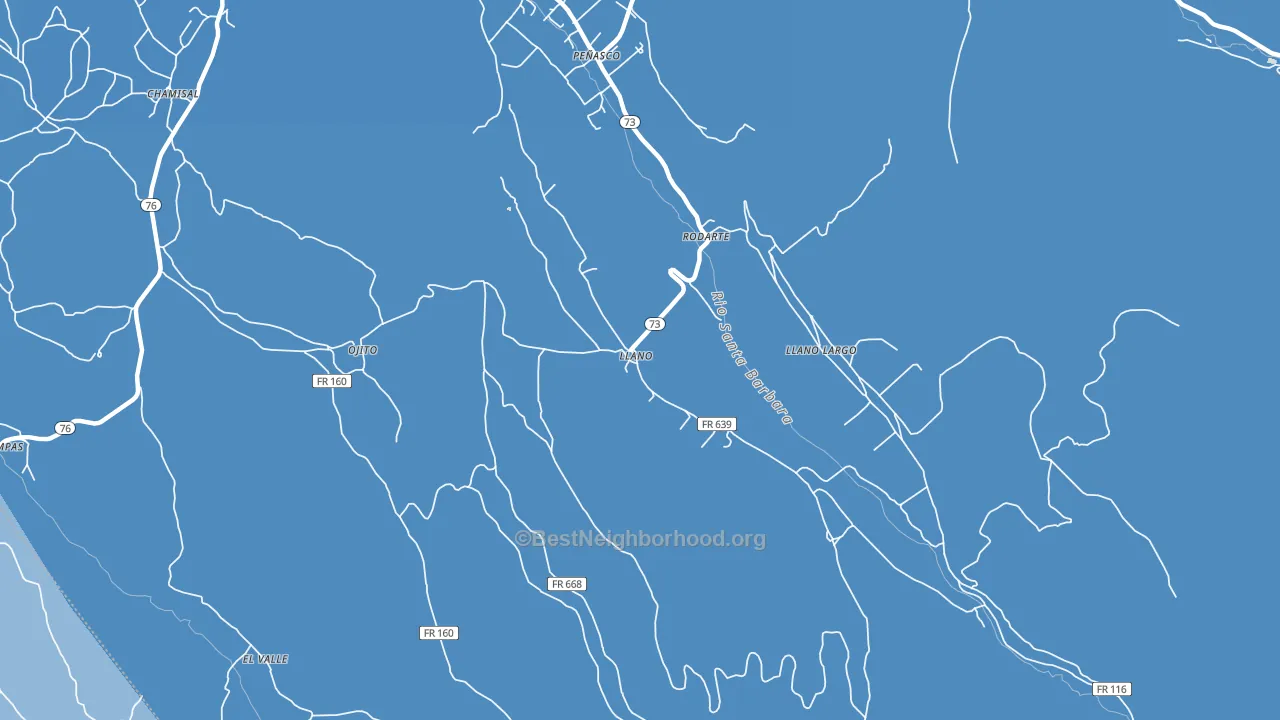 87543, NM block-group political-lean map