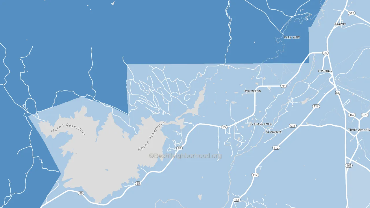 87551, NM block-group political-lean map