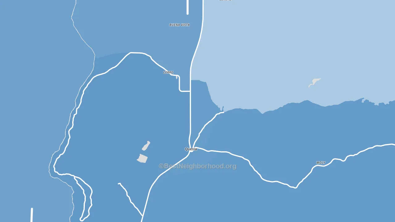 87556, NM block-group political-lean map