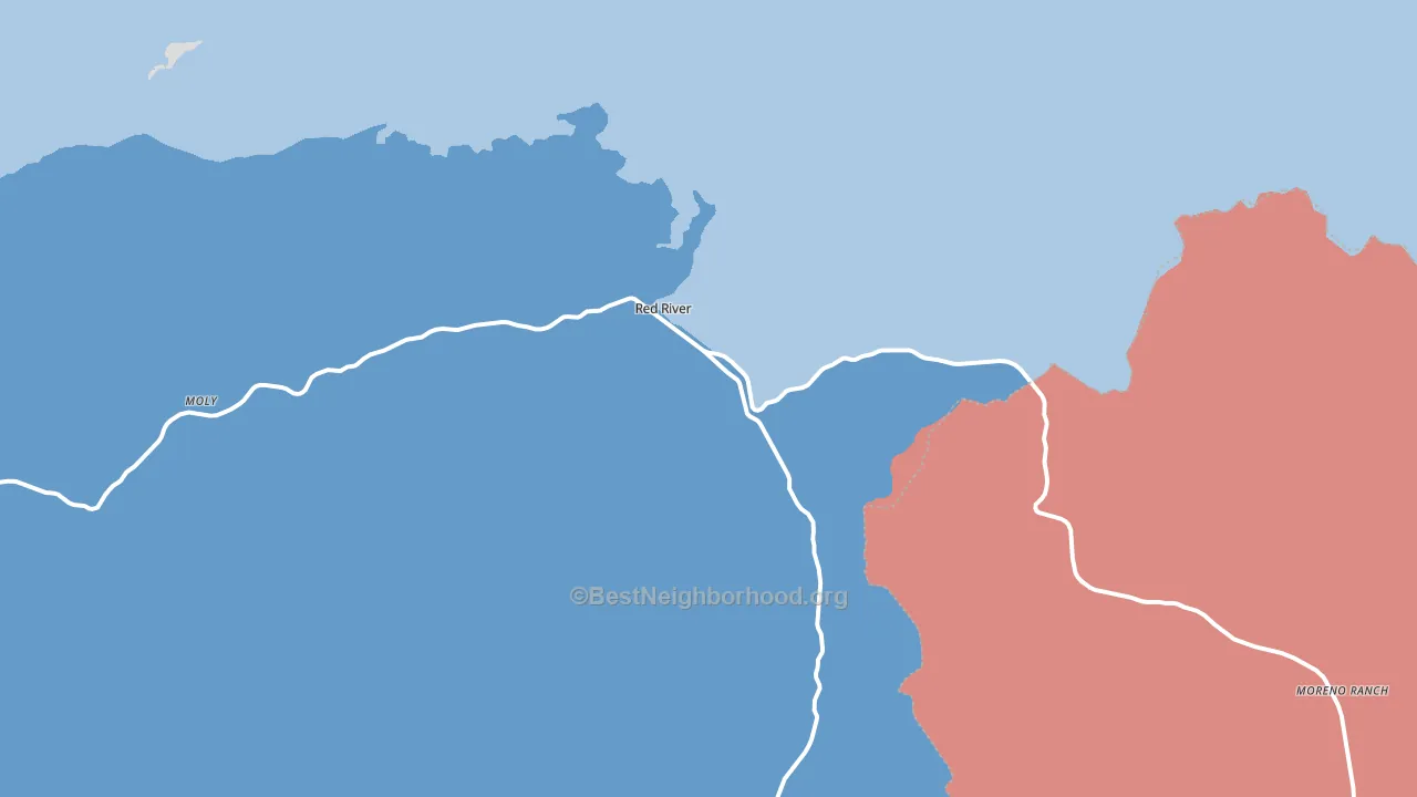 87558, NM block-group political-lean map