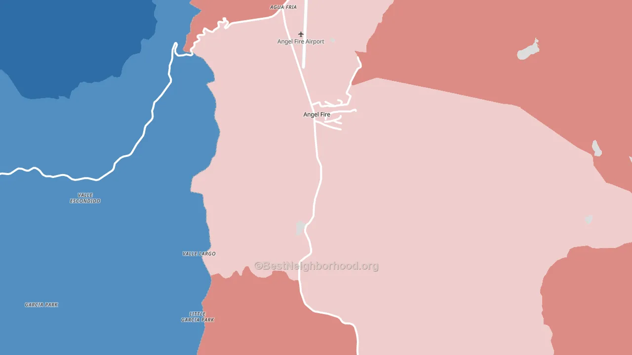 87710, NM block-group political-lean map