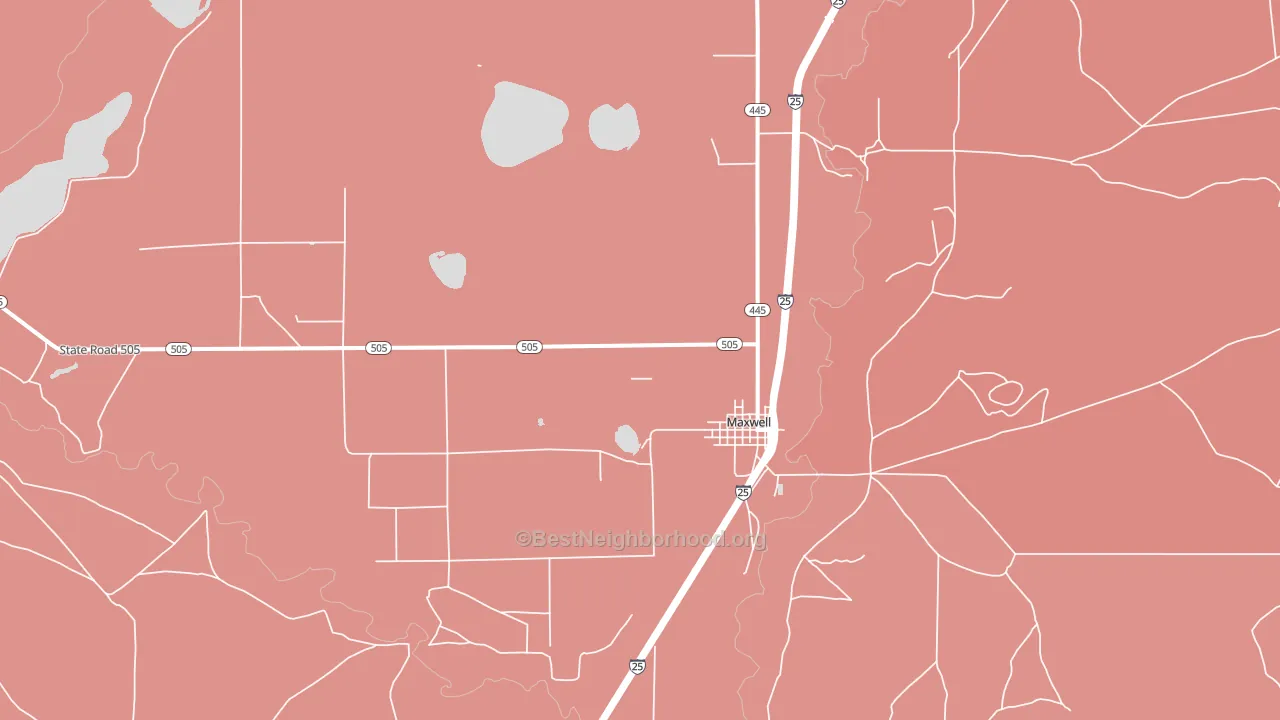 87728, NM block-group political-lean map