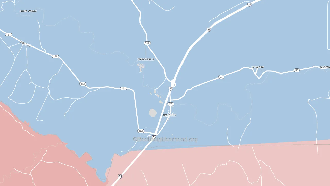 87753, NM block-group political-lean map