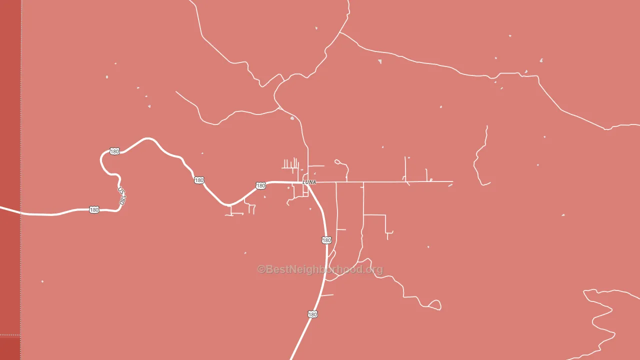 87824, NM block-group political-lean map