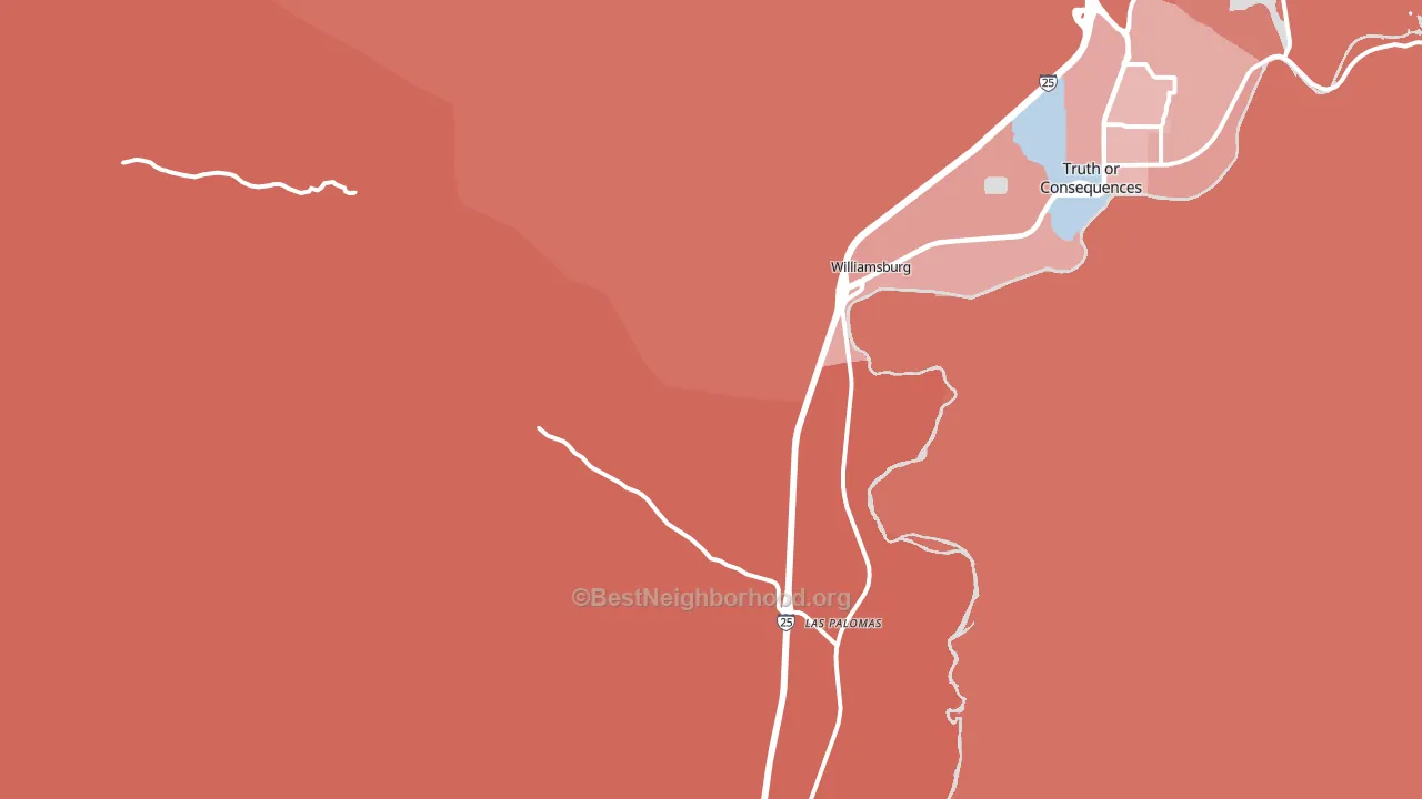87942, NM block-group political-lean map