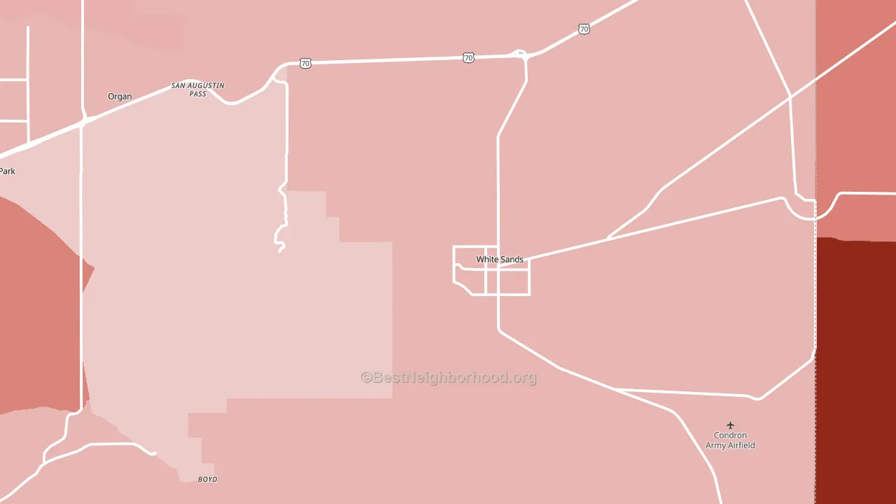 88002, NM block-group political-lean map