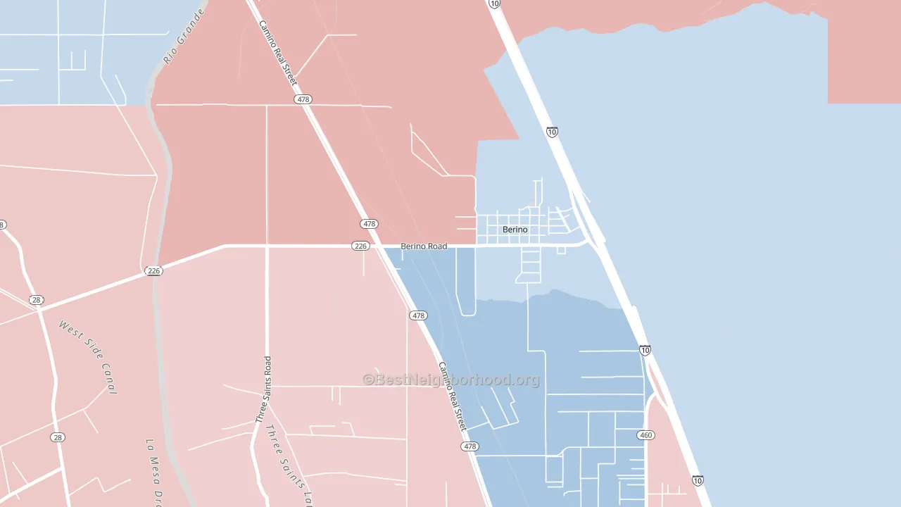 88024, NM block-group political-lean map