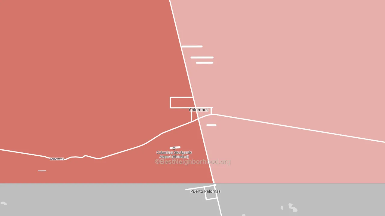 88029, NM block-group political-lean map