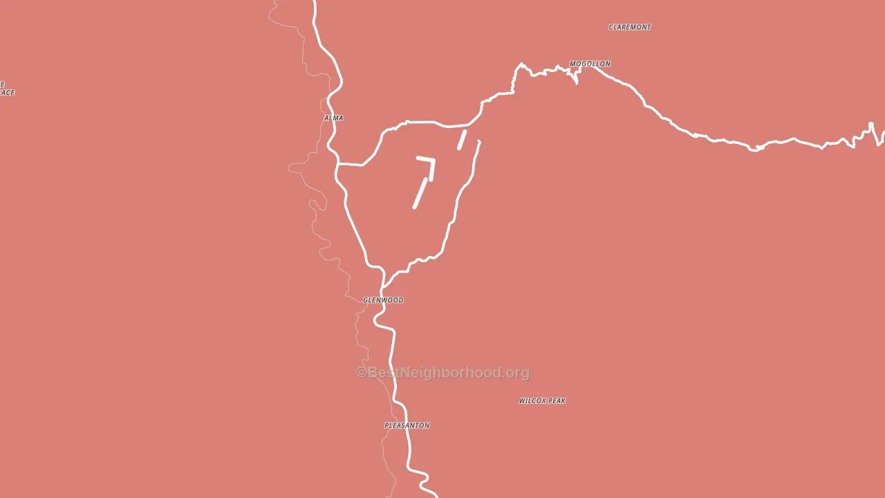 88039, NM block-group political-lean map