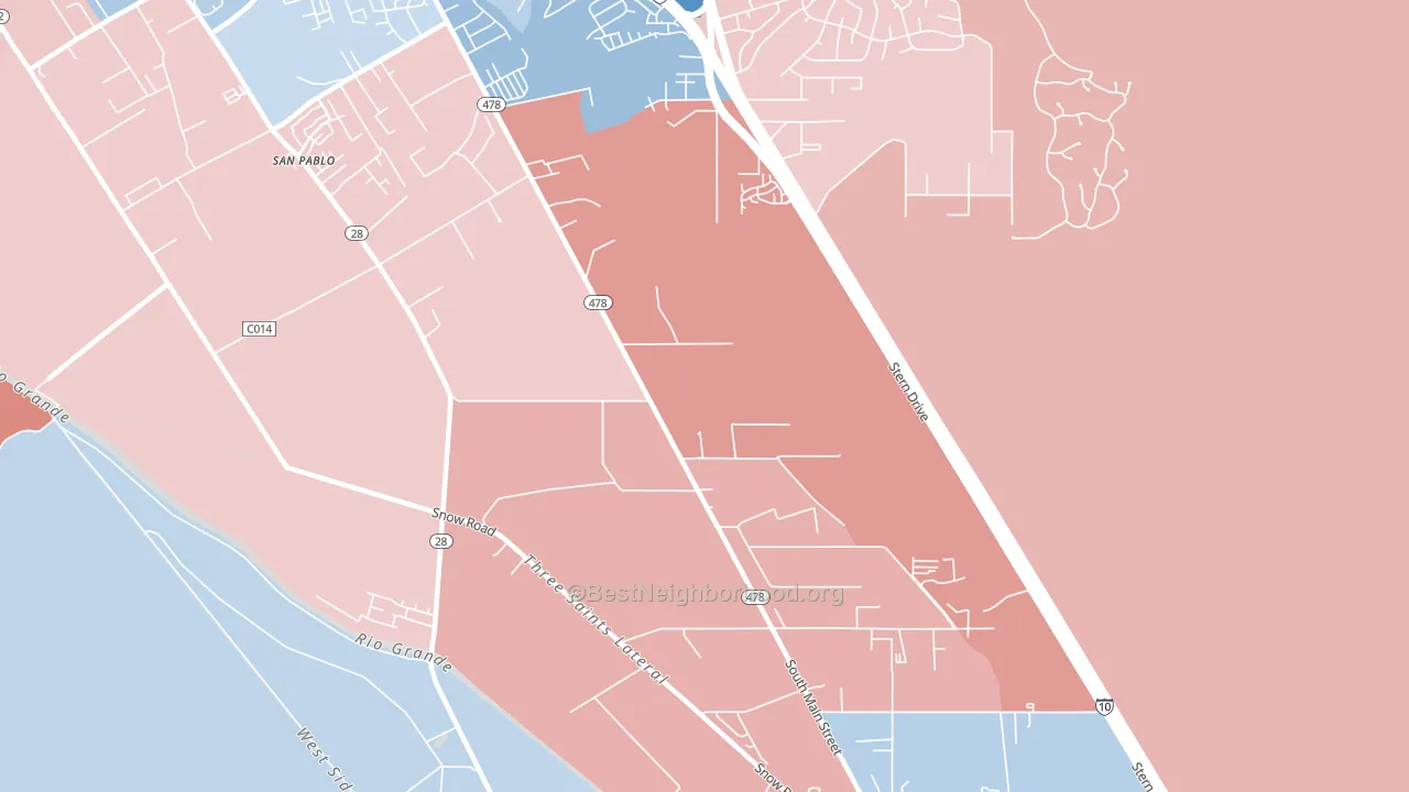 88047, NM block-group political-lean map