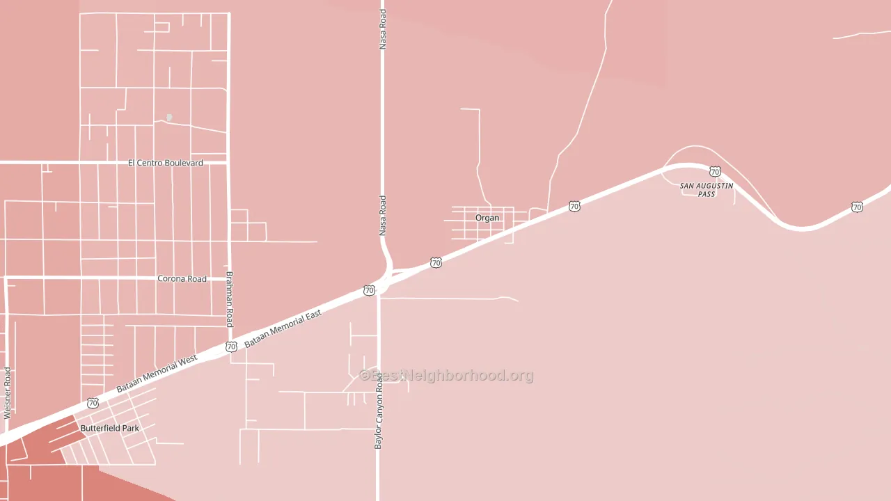 88052, NM block-group political-lean map