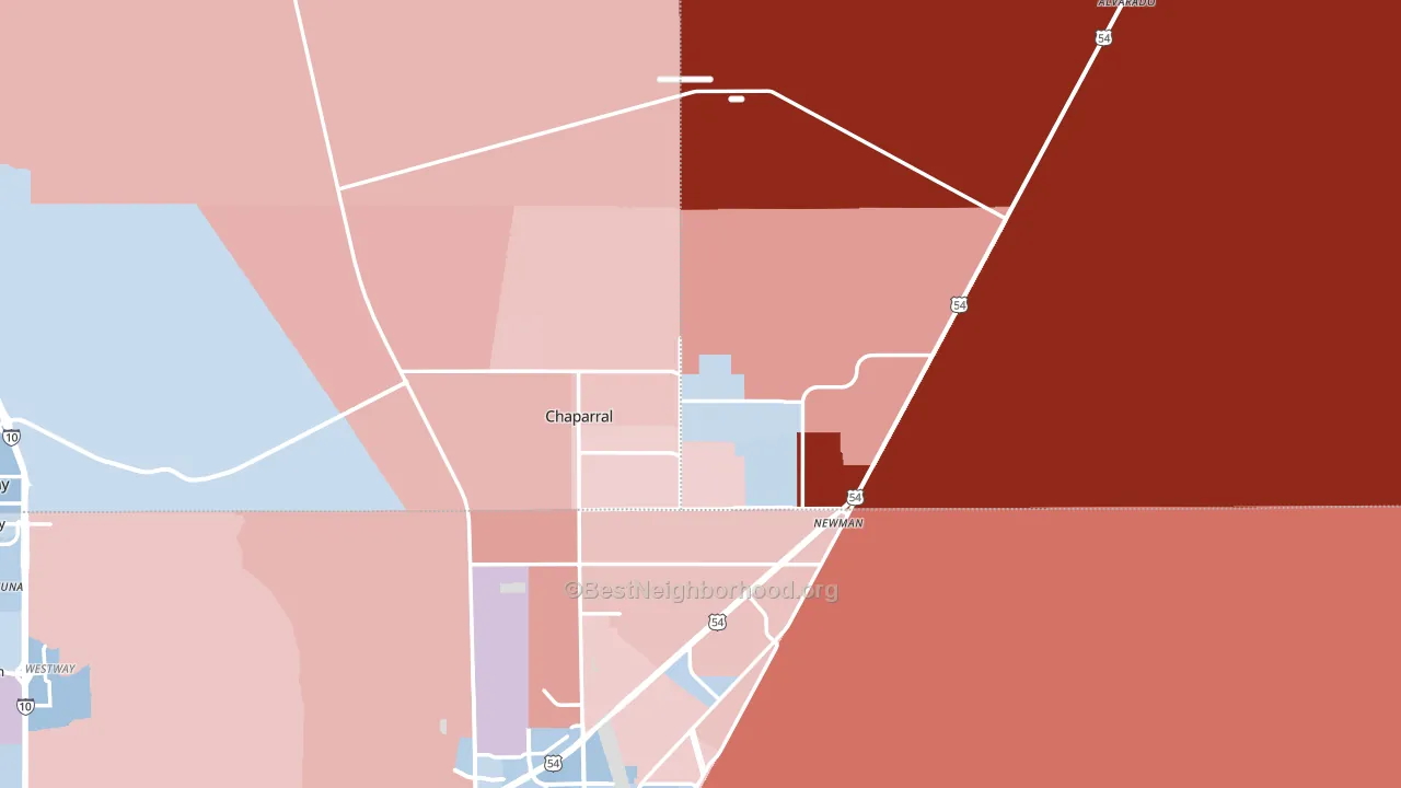 88081, NM block-group political-lean map