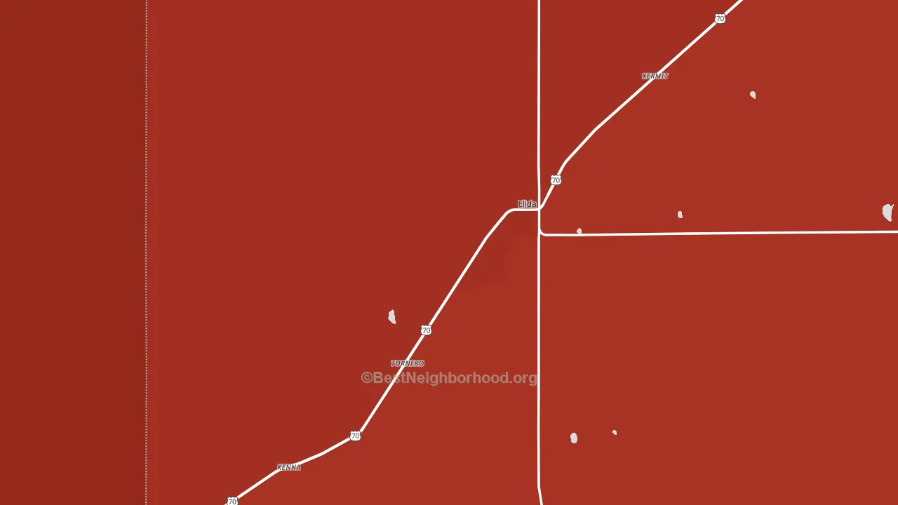 88116, NM block-group political-lean map