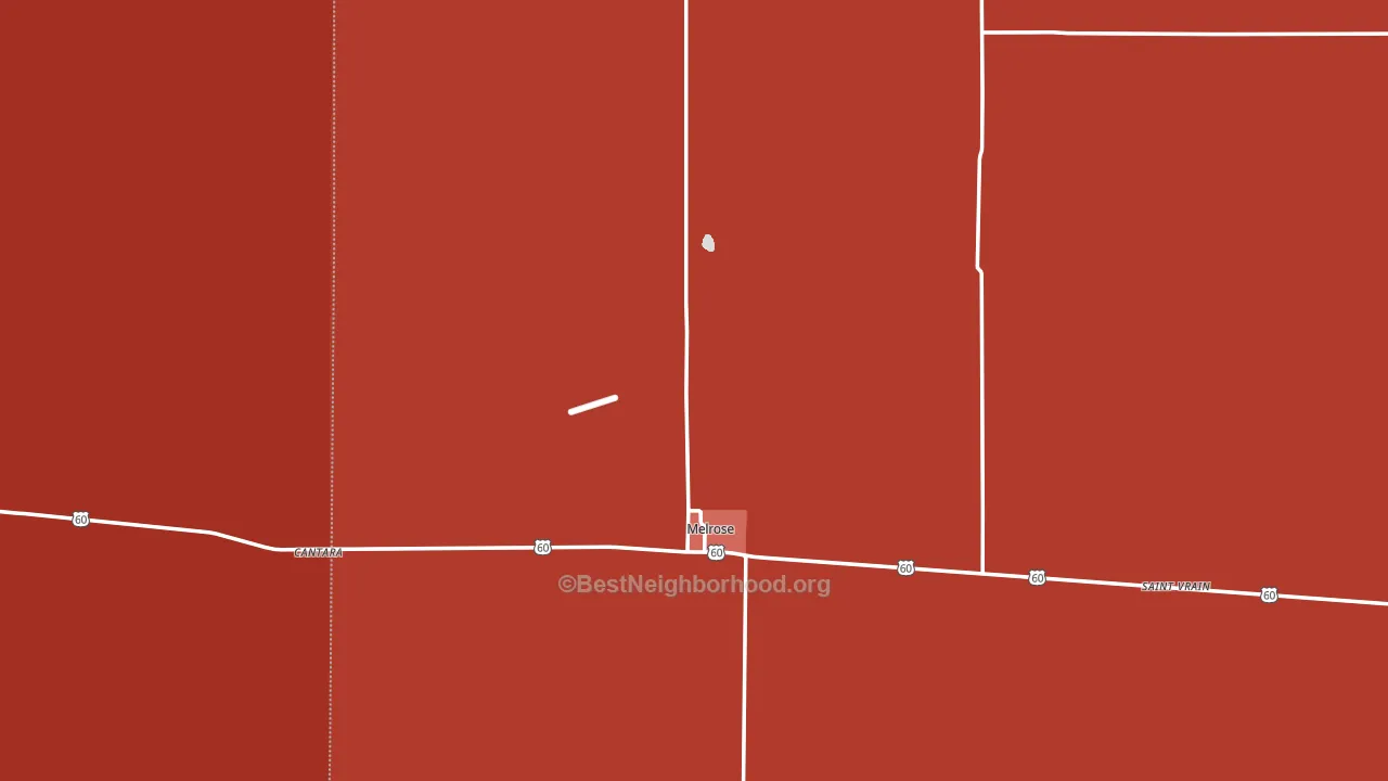 88124, NM block-group political-lean map
