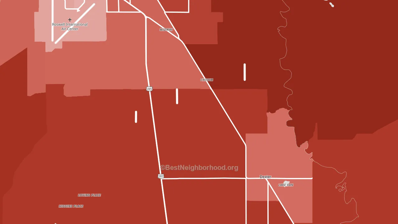 88230, NM block-group political-lean map