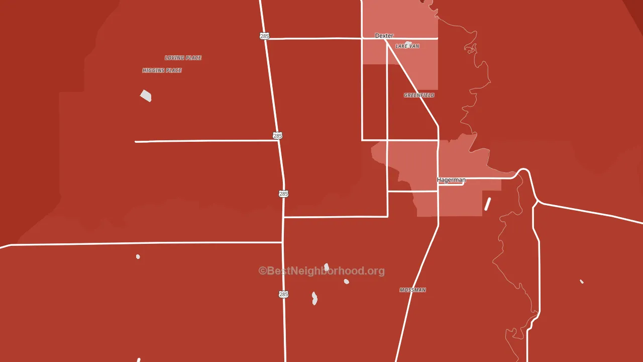 88232, NM block-group political-lean map