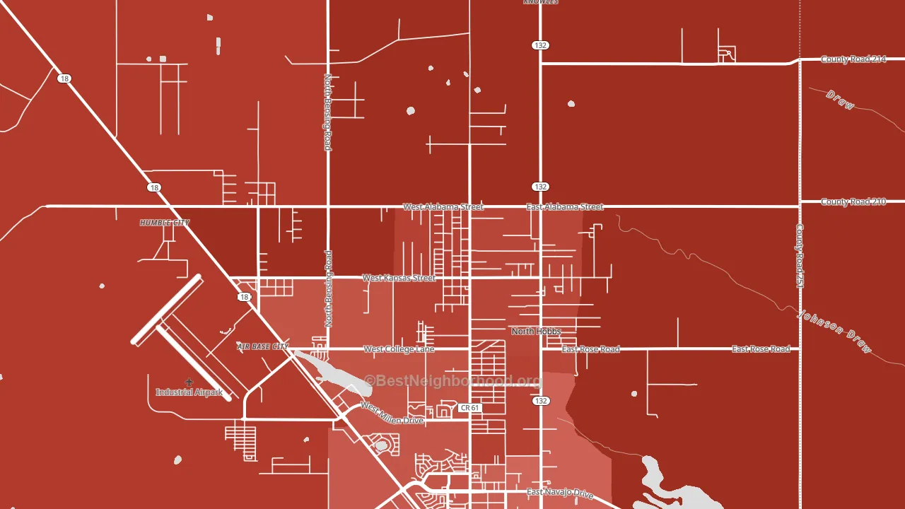 88242, NM block-group political-lean map