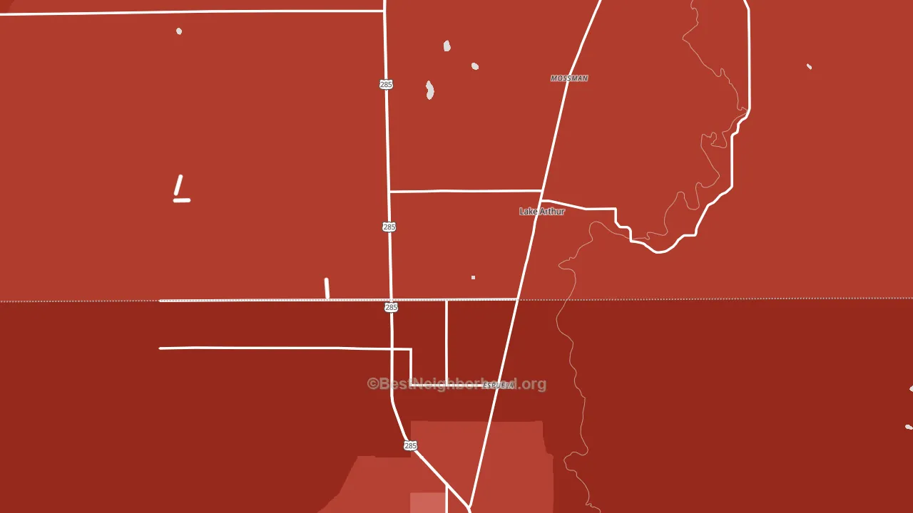 88253, NM block-group political-lean map