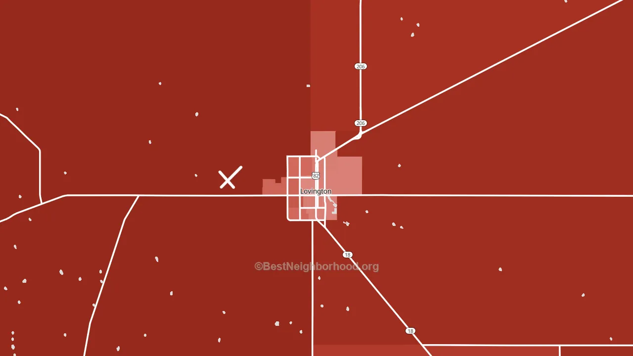 88260, NM block-group political-lean map