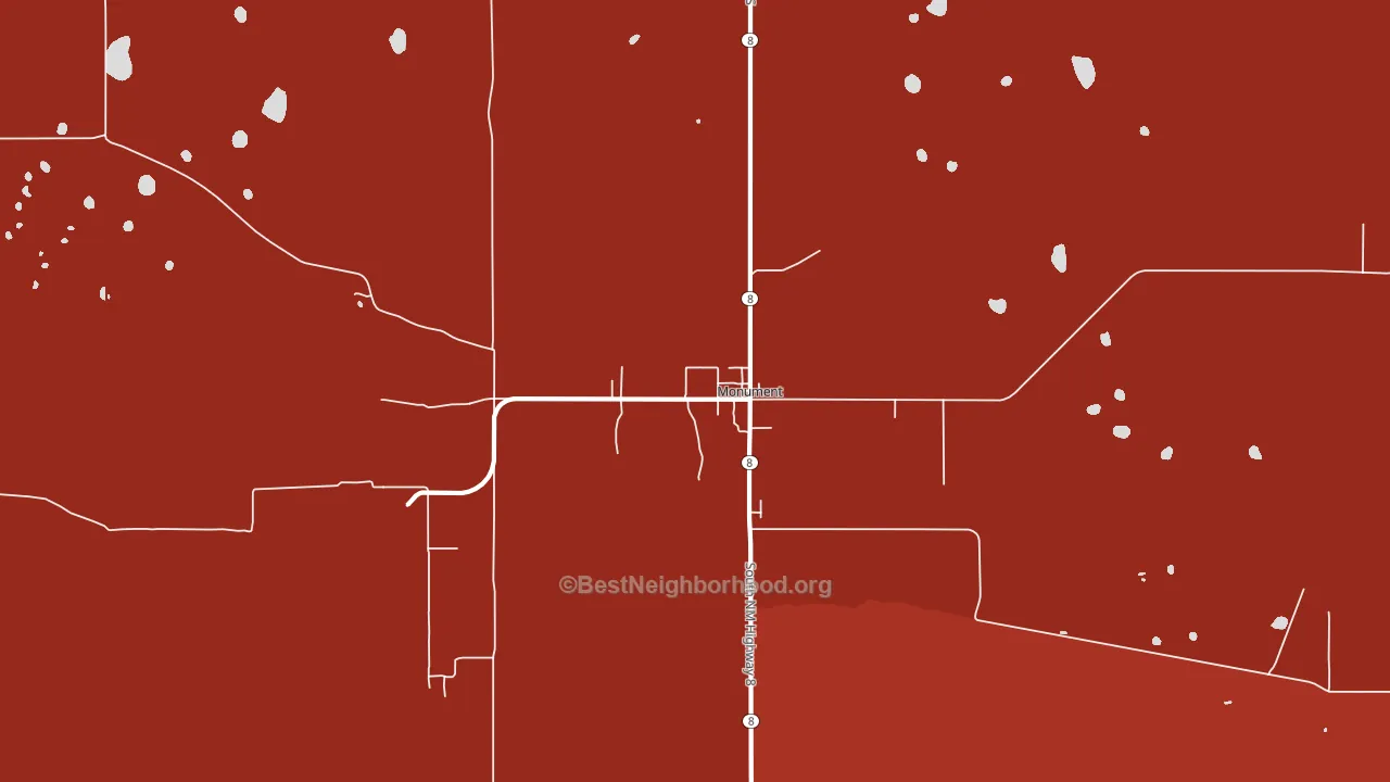 88265, NM block-group political-lean map