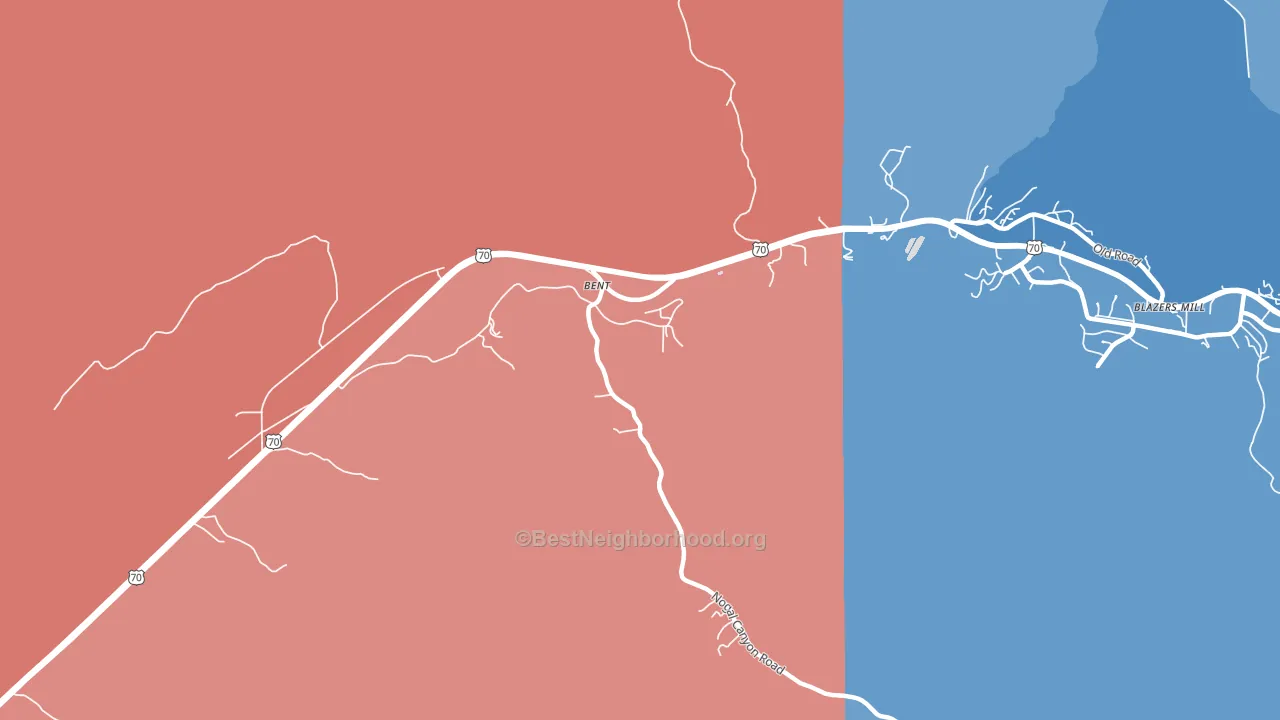 88314, NM block-group political-lean map