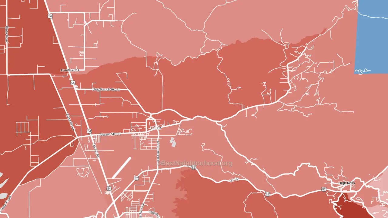 88337, NM block-group political-lean map