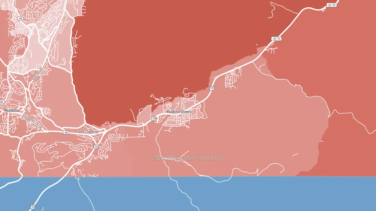 88346, NM block-group political-lean map