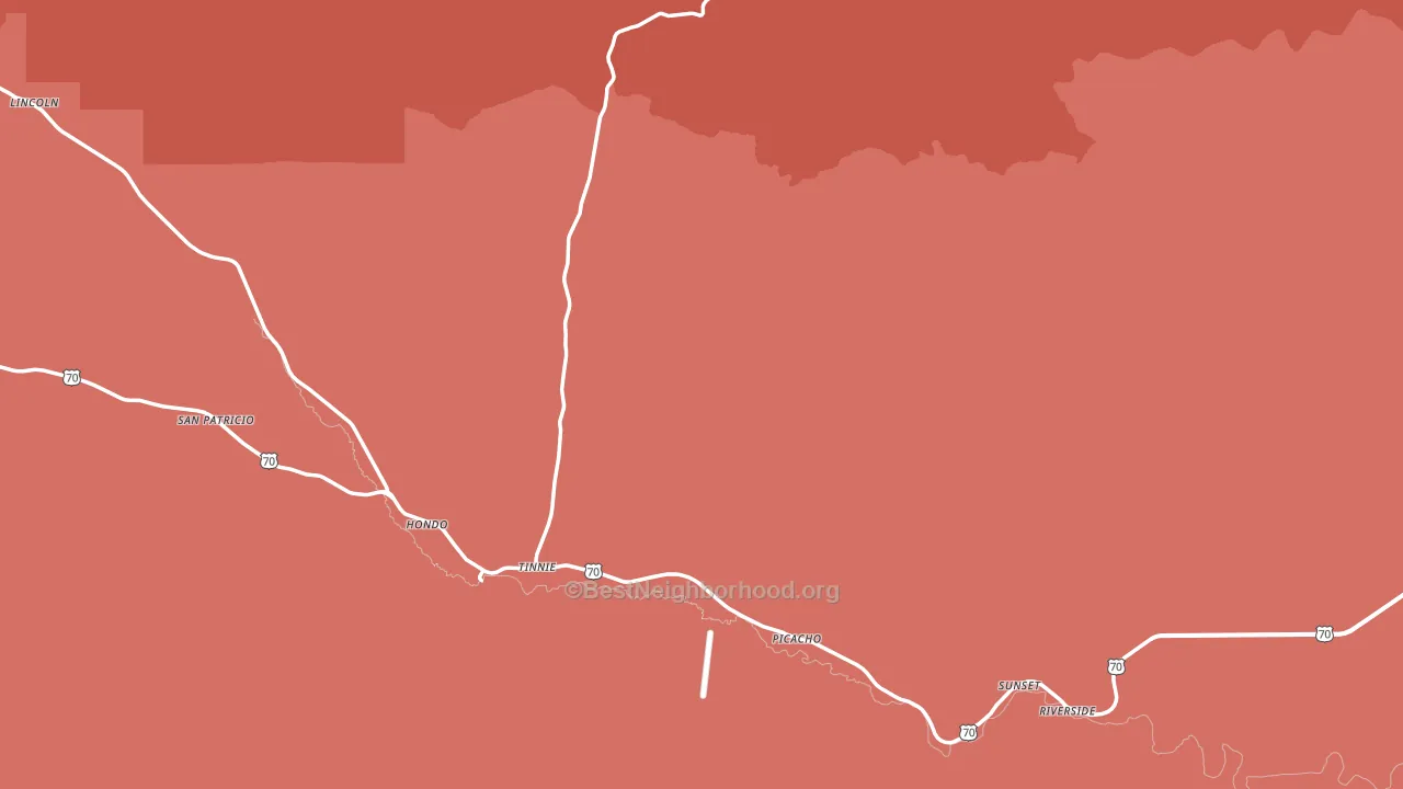 88351, NM block-group political-lean map