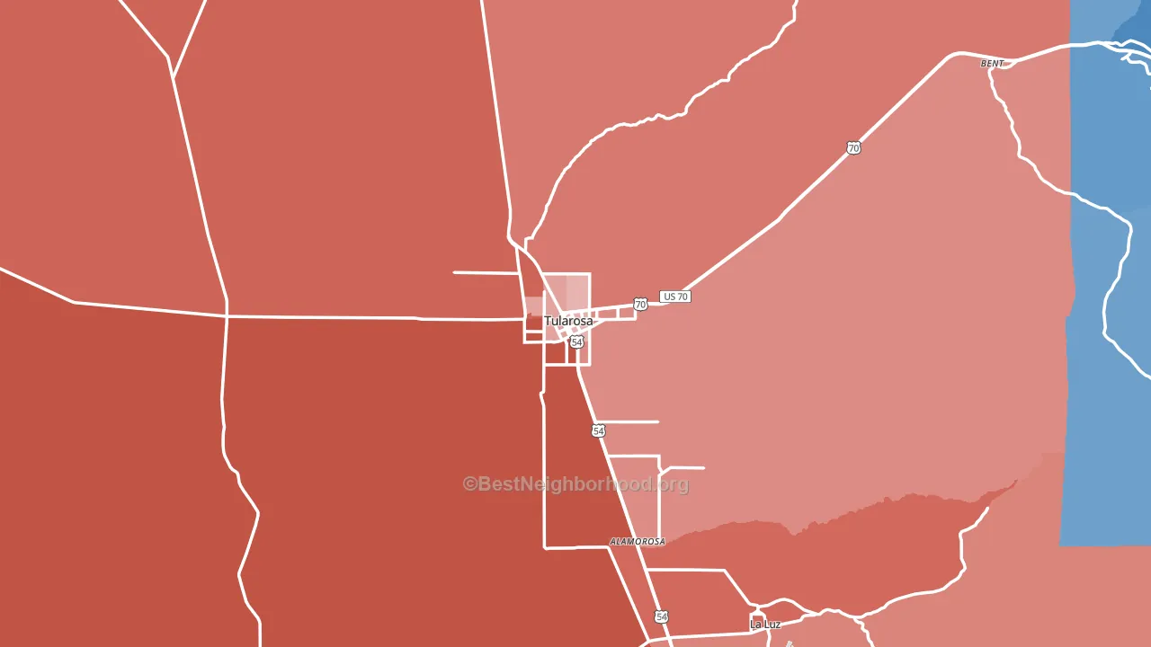 88352, NM block-group political-lean map