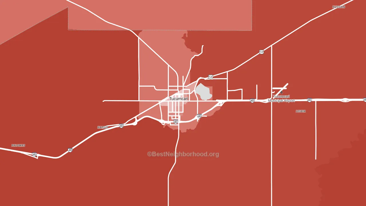 88401, NM block-group political-lean map