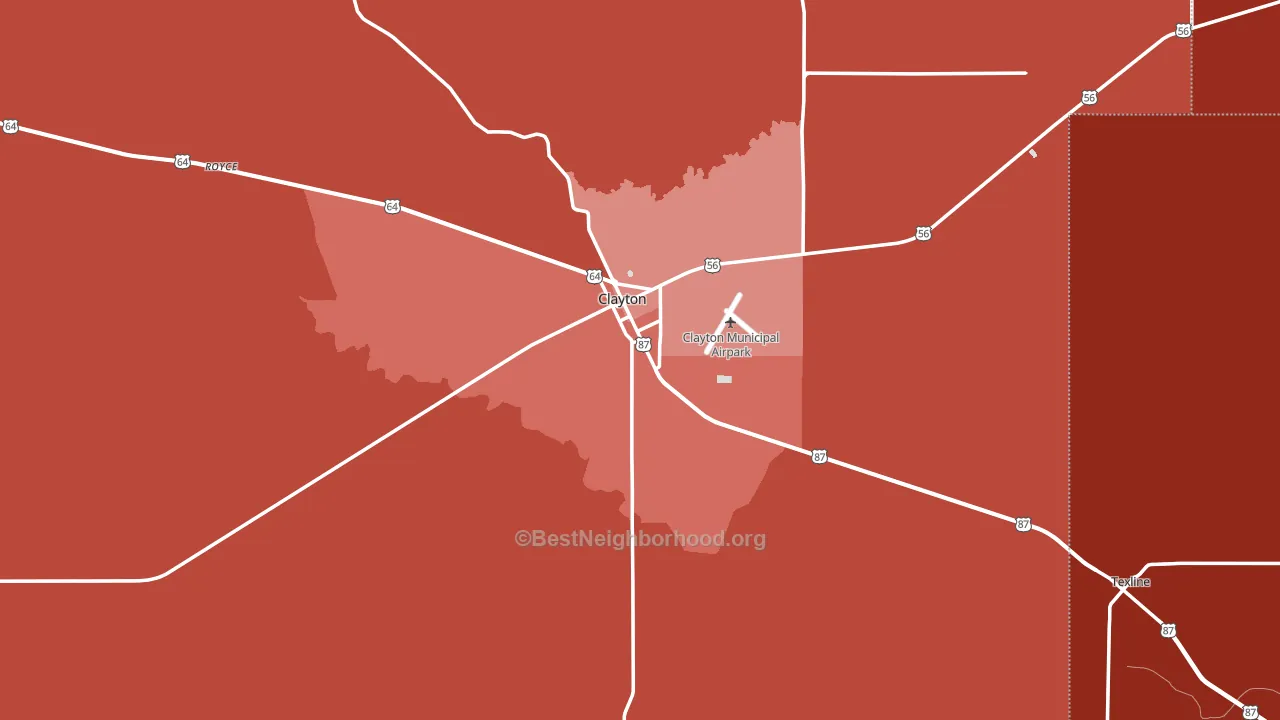88415, NM block-group political-lean map