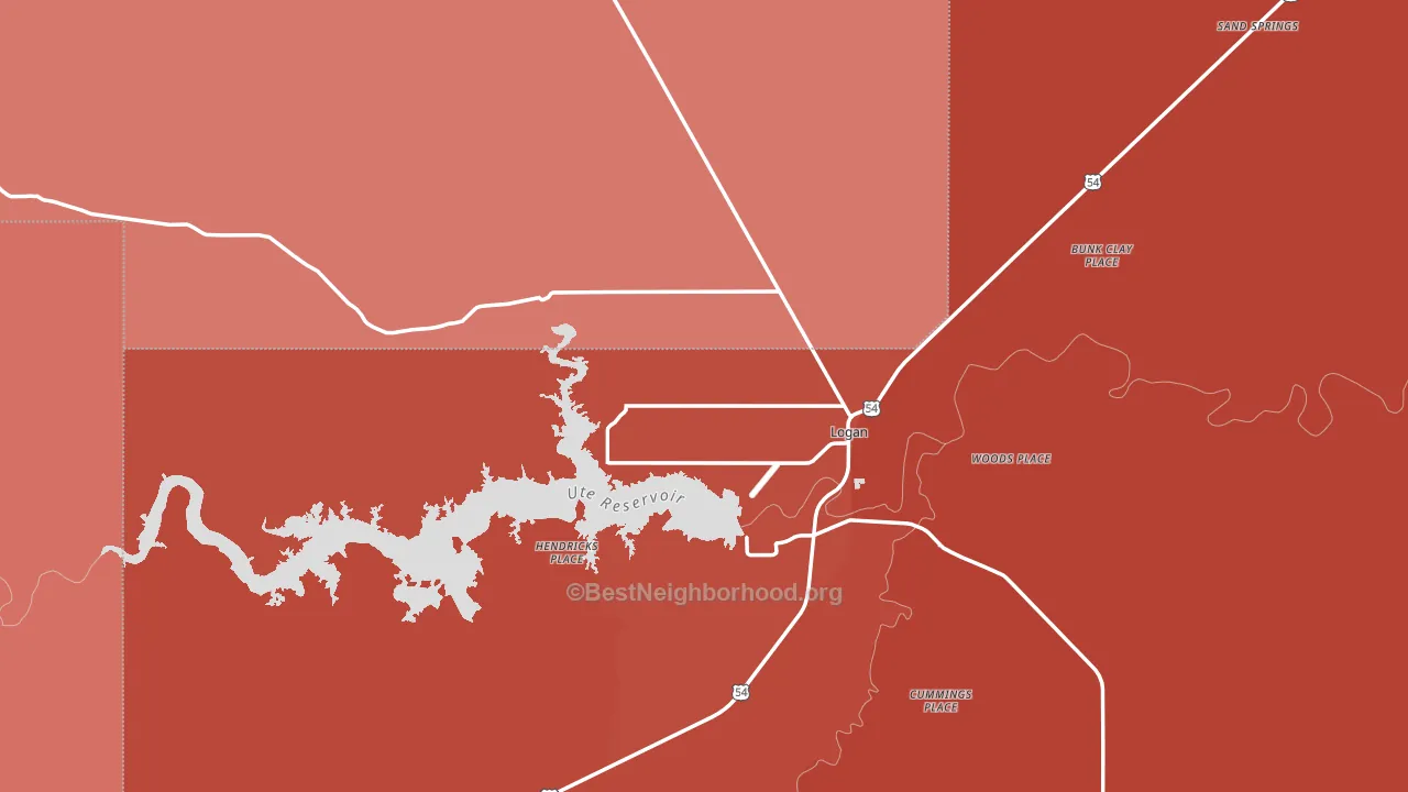 88426, NM block-group political-lean map